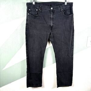 Levi's 559 Men's Size 40x30 Waterless Relaxed Straight Black Casual Denim Jeans
